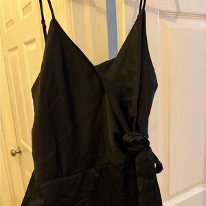 Sexy Black Wrap Romper from Express